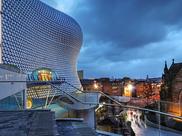 Birmingham night view Selfridges_crop